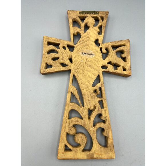 Nativity Wall Cross Christmas Decor 12" Baby Jesus Mary Joseph Faith Roman Inc - Picture 7 of 11